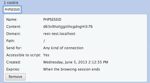 PHP SID cookie